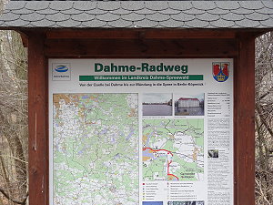 Infotafel am Dahme-Radweg