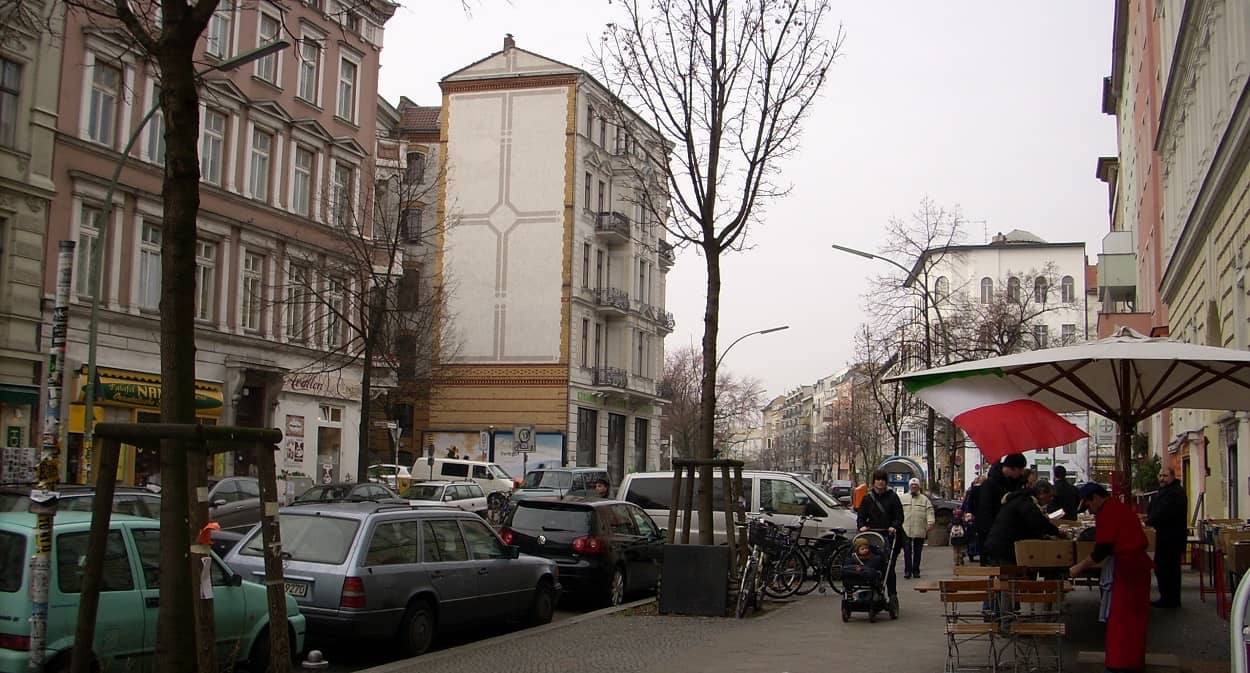Blick in die Bergmannstraße Berlin Kreuzberg