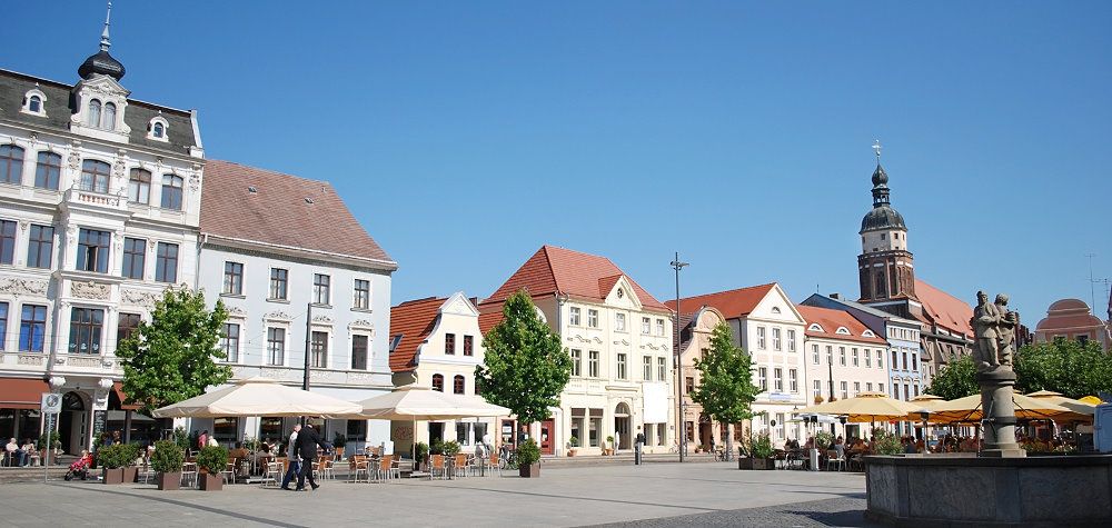 Der Altmarkt in Cottbus