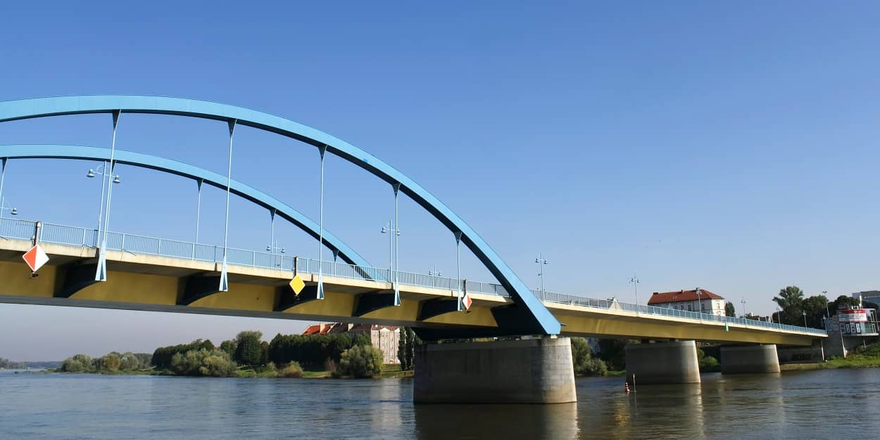 Die Oderbrücke in Frankfurt (Oder)