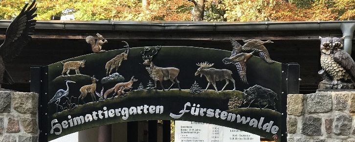 Eingang zum  Heimattiergatren Fürstenwalde