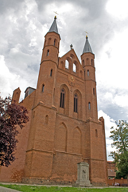 Ein Bild von der Kirche in Kyritz.