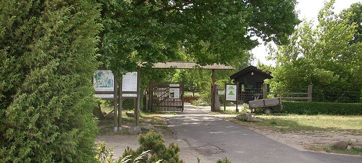 Eingang zum Wildpark Johannismühle