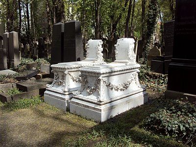 Gräber auf dem Jüdischen Friedhof Schönhauser Allee