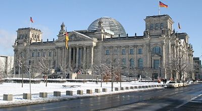 Reichstag Berlin im Winter